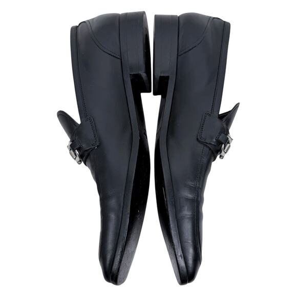 Salvatore Ferragamo Gancini Buckle Leather Loafer Black Size 9D main image 10